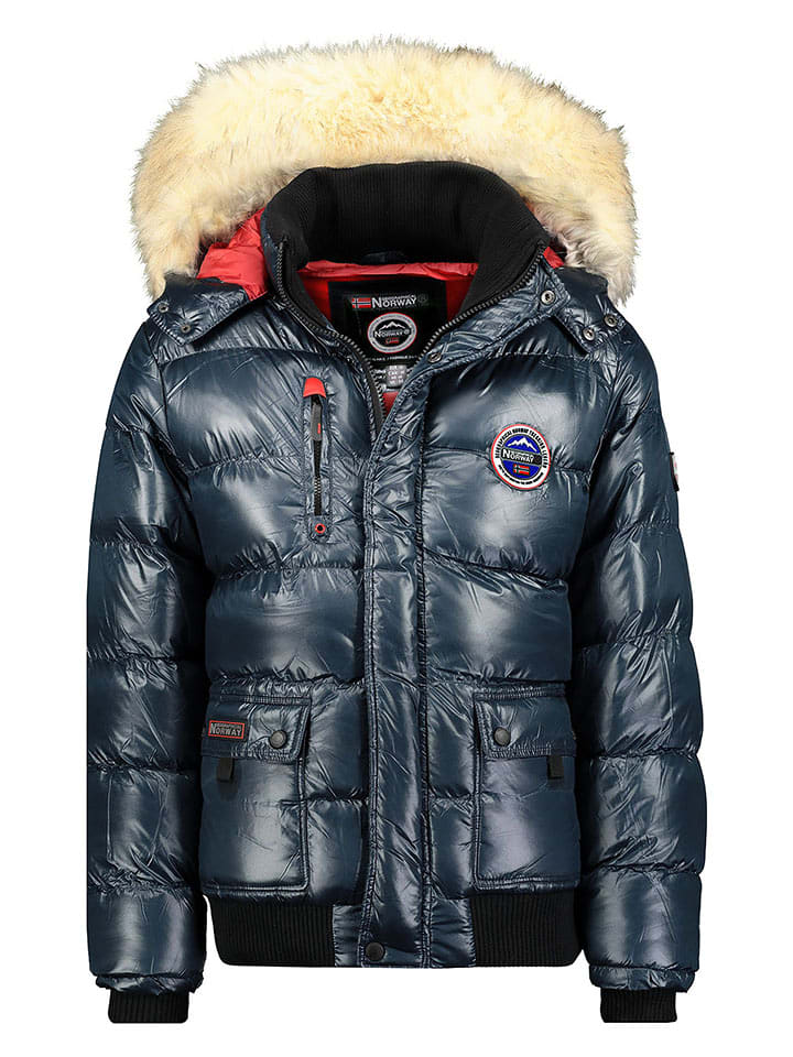 Geographical Norway Kurtka zimowa "Bugs" w kolorze granatowym rozmiar: 152