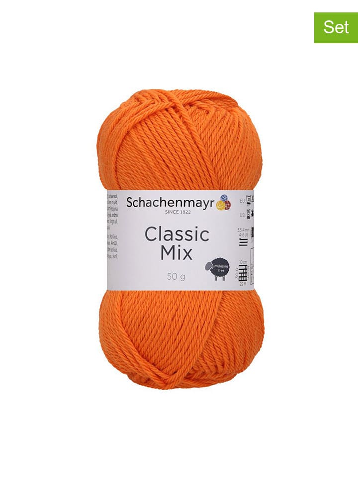 Schachenmayr since 1822 Mieszana przędza wełniana (10 szt.) w kolorze pomarańczowym - 10 x 50 g rozmiar: onesize