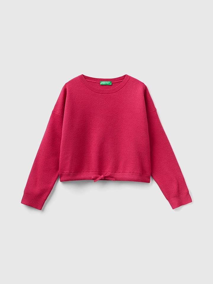 Benetton Sweter w kolorze różowym rozmiar: 160