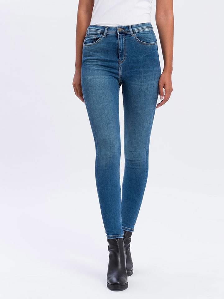 Cross Jeans Dżinsy - Skinny fit - w kolorze niebieskim rozmiar: W30/L34