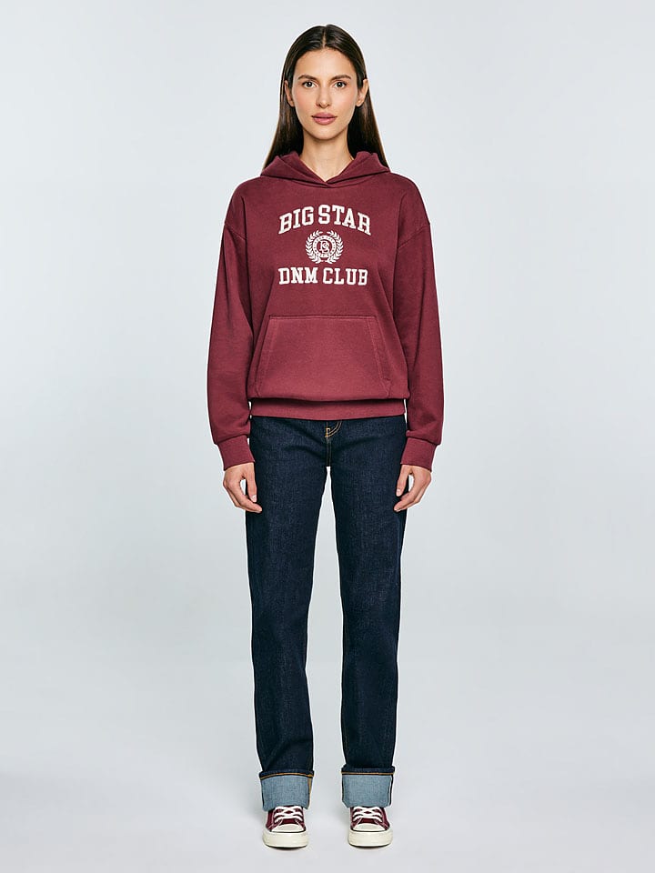 BIG STAR Bluza "Merta" w kolorze bordowym rozmiar: L