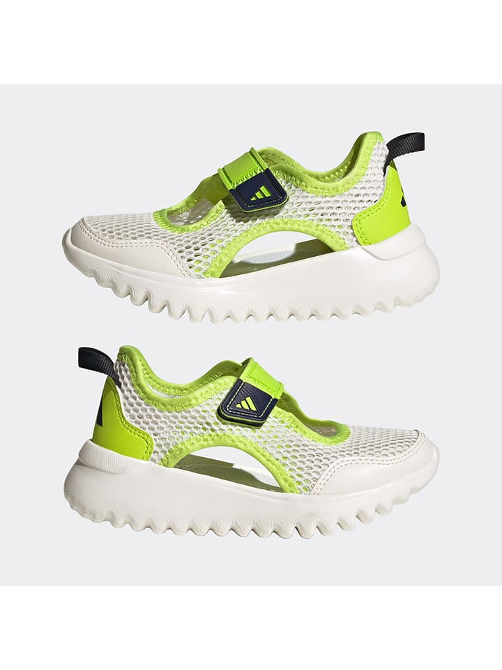 adidas Półsandały "SUMMERFLEX" w kolorze zielono-białym rozmiar: 32