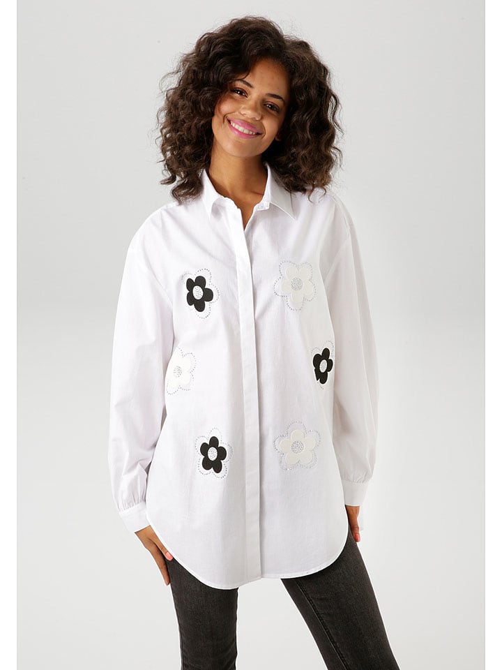 Aniston Koszula w kolorze białym rozmiar: 46