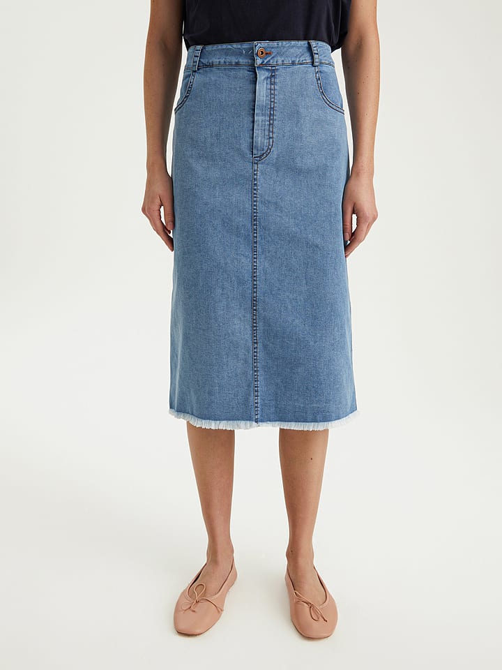 BGN Spódnica dżinsowa w kolorze błękitnym rozmiar: 36