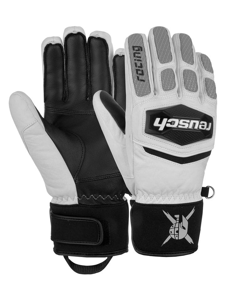 Reusch Rękawiczki funkcyjne "Worldcup Warrior Team" w kolorze biało-czarnym rozmiar: 7,5