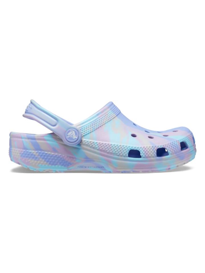 Crocs Chodaki "Marbled" w kolorze błękitnym rozmiar: 19/20