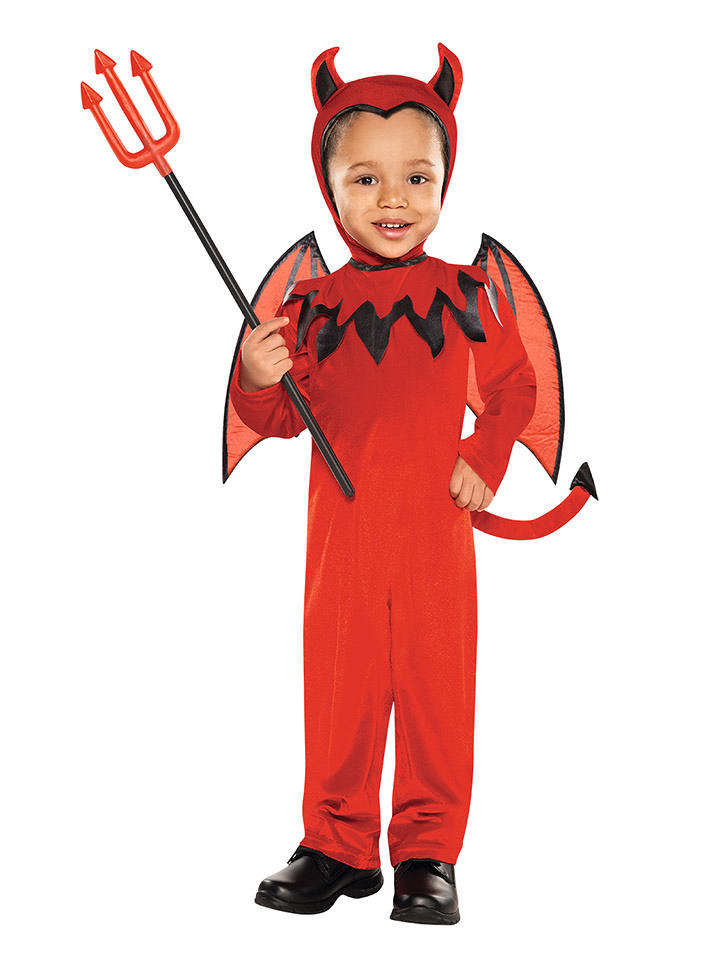 amscan 2-częściowy kostium "Devil" w kolorze czerwonym rozmiar: 104-116