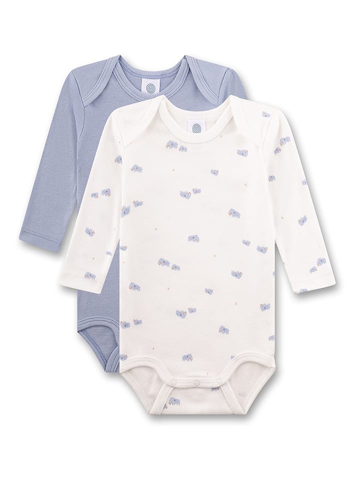 Sanetta Body (2 szt.) w kolorze błękitnym i białym rozmiar: 74