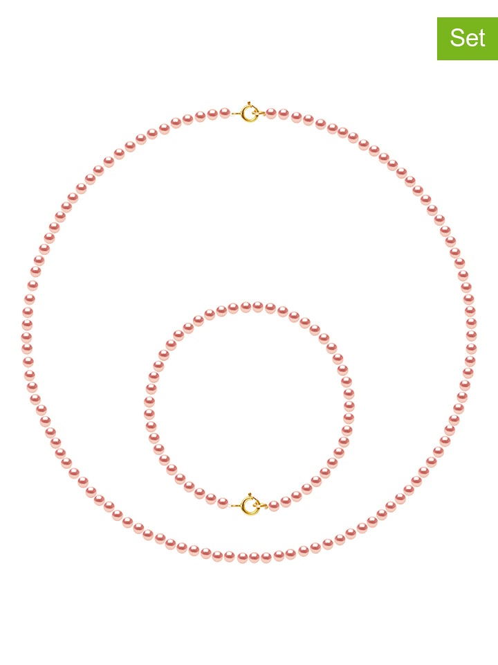 Mitzuko 2-częściowy zestaw biżuterii z perłami rozmiar: onesize