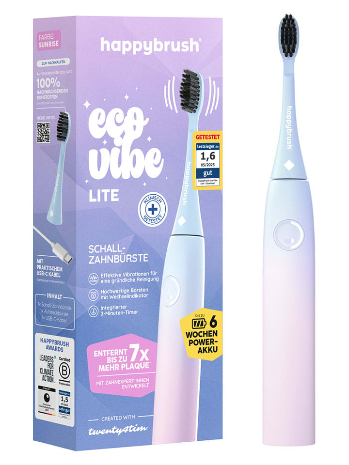 happybrush Szczoteczka soniczna "Eco Vibe Lite" w kolorze fioletowym rozmiar: onesize