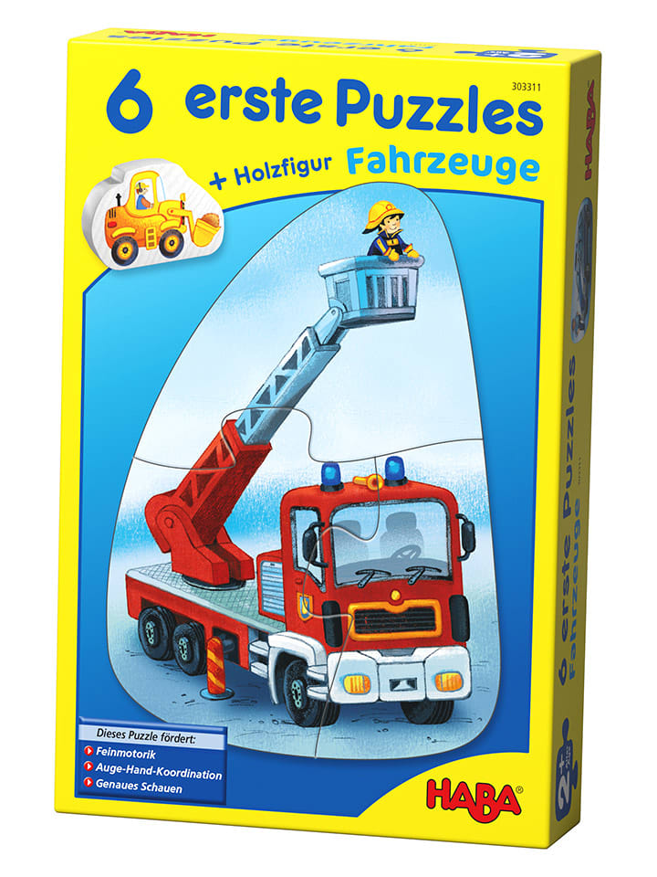 Haba 6-częściowe puzzle "Pojazdy" - 2+ rozmiar: onesize