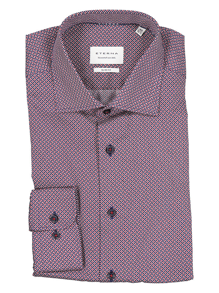 Eterna Koszula - Comfort fit - w kolorze różowo-niebieskim rozmiar: 38