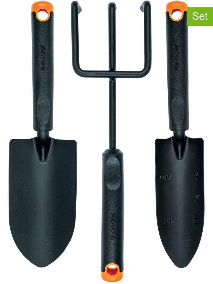 Fiskars 3-częściowy zestaw ogrodowy "Ergo" w kolorze zielonym rozmiar: onesize