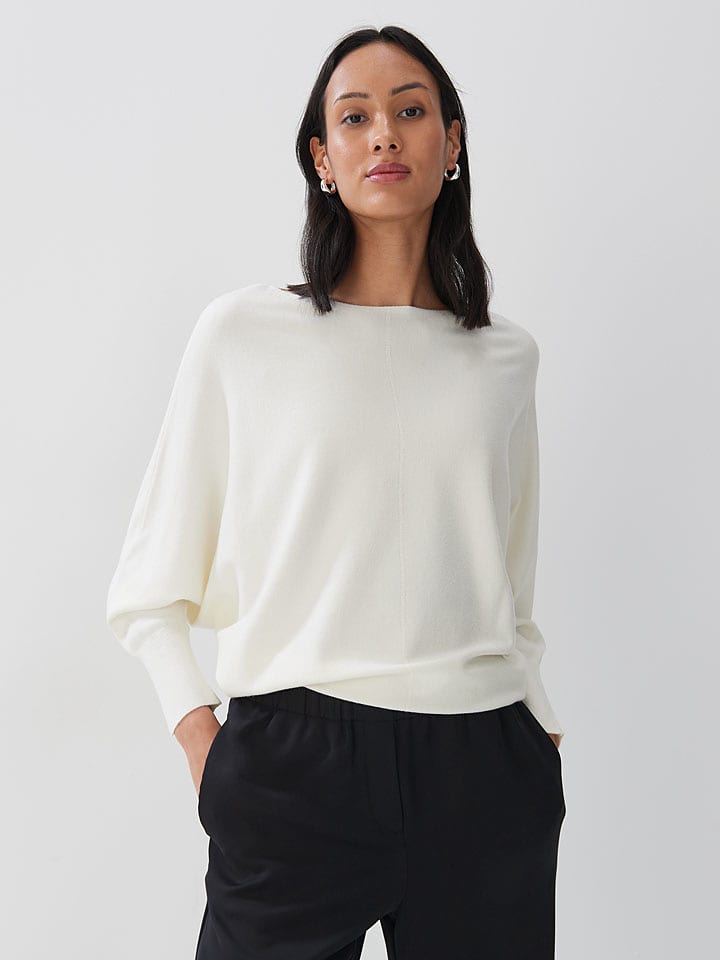 Someday Sweter w kolorze białym rozmiar: 40