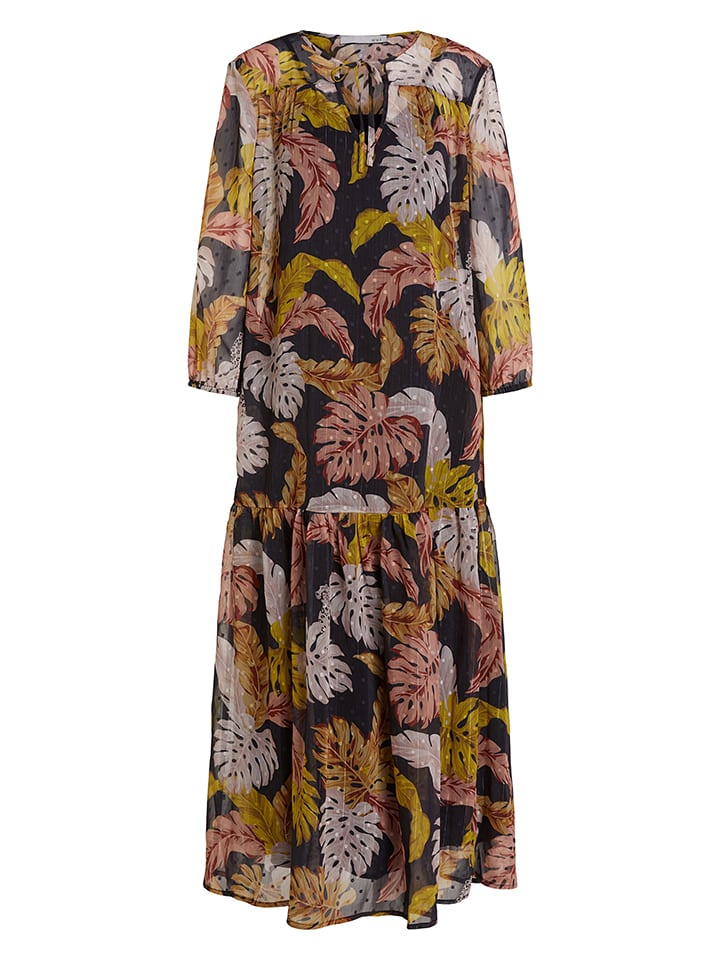 Oui Sukienka w kolorze żółto-czarnym rozmiar: 34