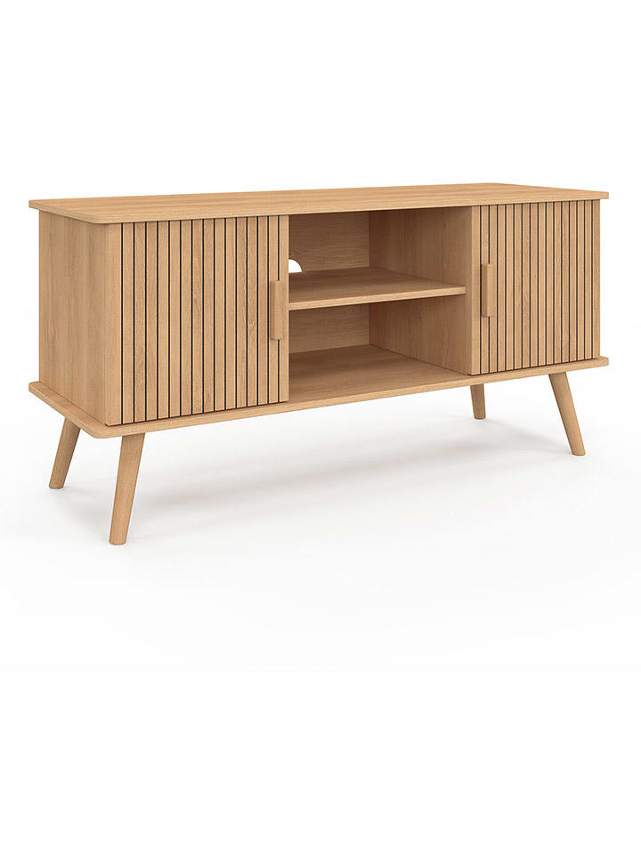 IDOMYA Factory Szafka RTV "Faustine" w kolorze jasnobrązowym - 110 x 54 x 40 cm rozmiar: onesize