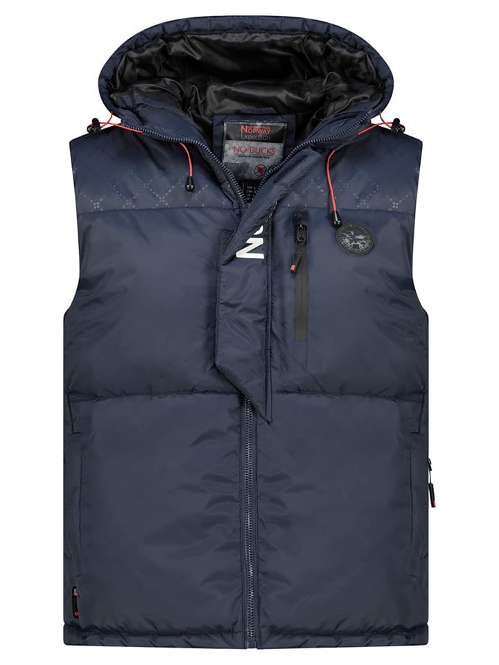 Geographical Norway Kamizelka pikowana "Vetincelle" w kolorze granatowym rozmiar: L