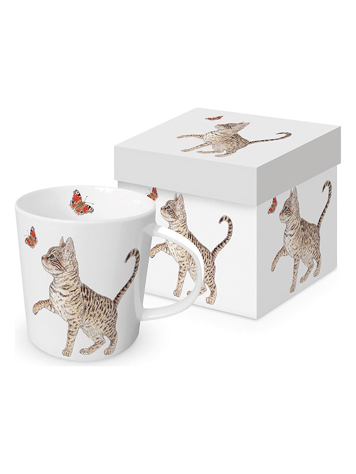 ppd Kubek jumbo "Celine" w kolorze białym - 350 ml rozmiar: onesize