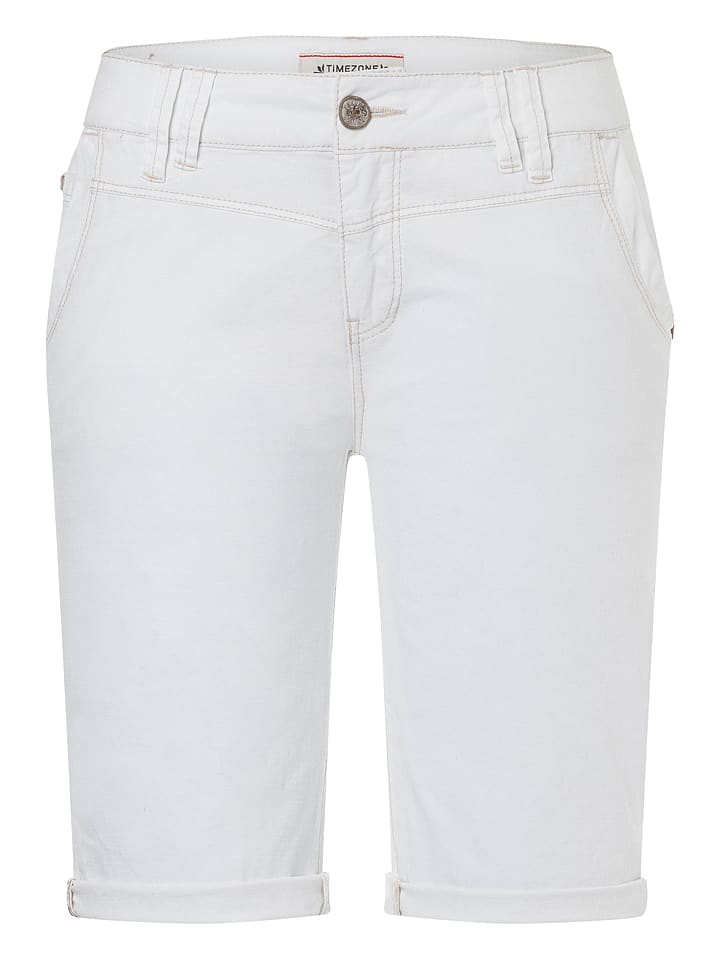 Timezone Bermudy "Nali" w kolorze białym rozmiar: W28