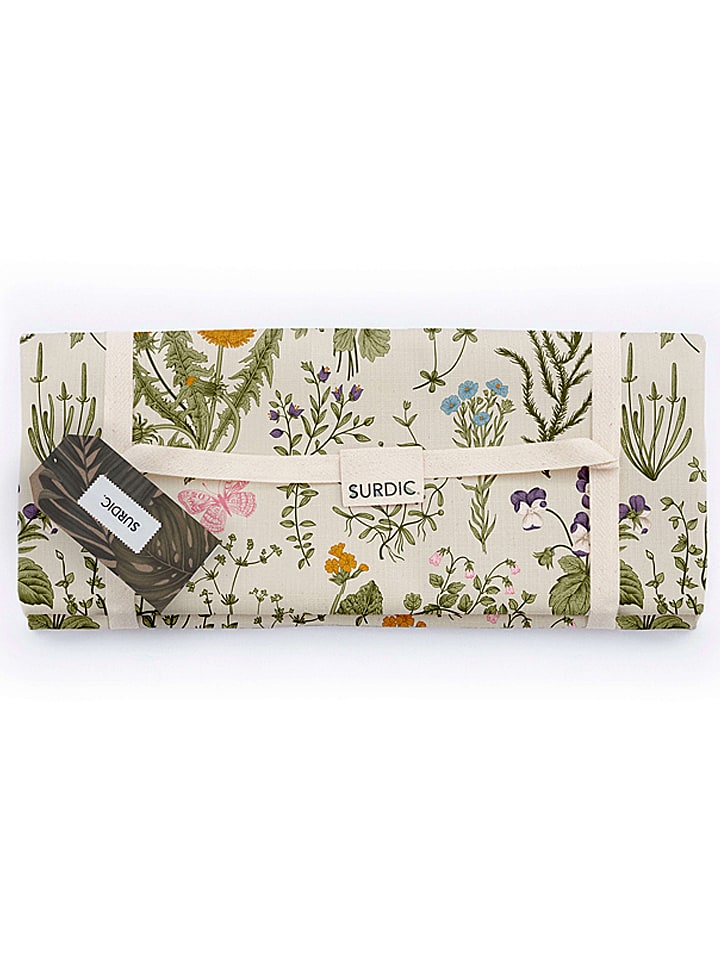 The Wild Hug Koc piknikowy "Botanic" w kolorze kremowym ze wzorem - 170 x 140 cm rozmiar: onesize