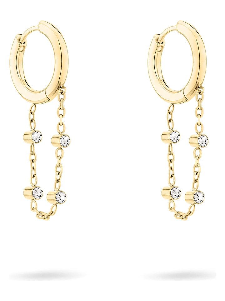 Tamaris Kolczyki-kreole ze szkłem rozmiar: onesize