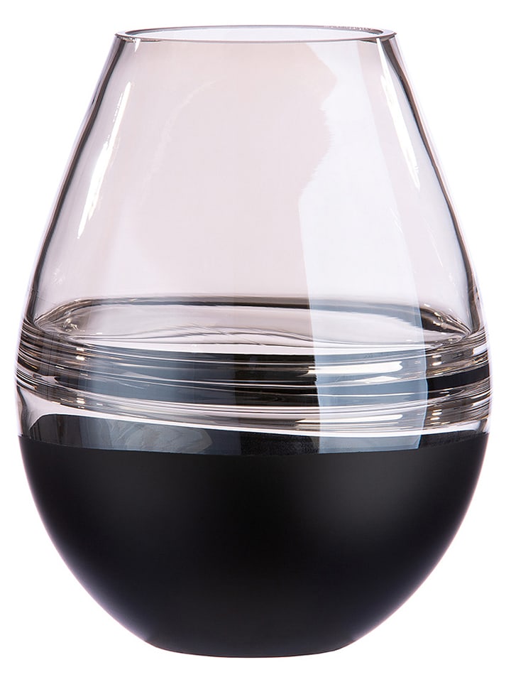 GILDE Świecznik "Elegance" w kolorze antracytowym - wys. 18 x Ø 14 cm rozmiar: onesize