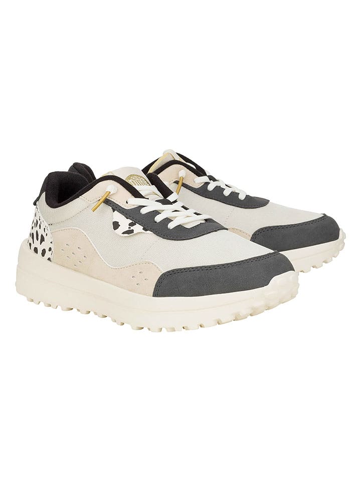 Hey Dude Sneakersy "Hayden Shine" w kolorze kremowym ze wzorem rozmiar: 37