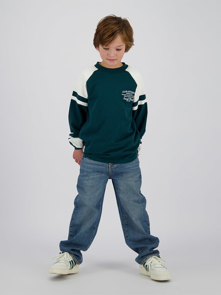 Vingino Koszulka "Hunter" w kolorze zielono-białym rozmiar: 164