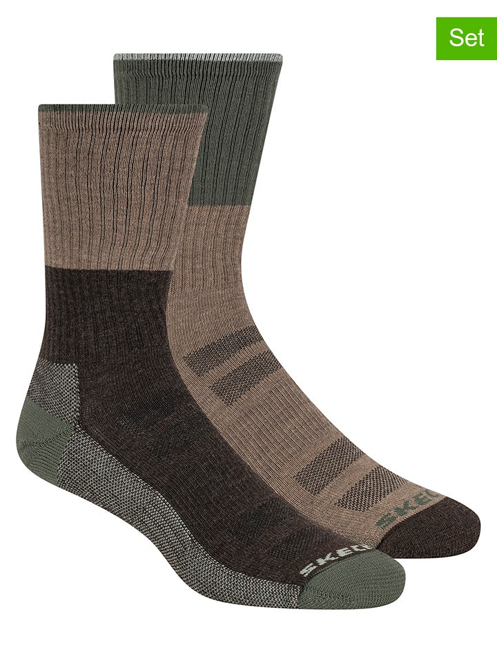 Skechers Skarpety (4 pary) w kolorze brązowym rozmiar: 40,5-46