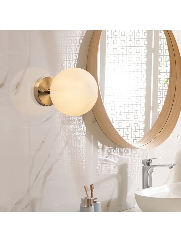 Opviq Lampa ścienna w kolorze złotym - 15 x 15 cm rozmiar: onesize