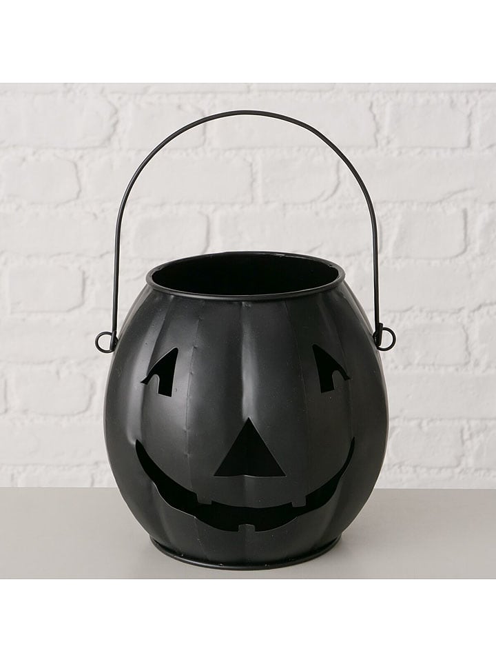 Boltze Świecznik "Grimasi" w kolorze czarnym - wys. 17,6 cm rozmiar: onesize