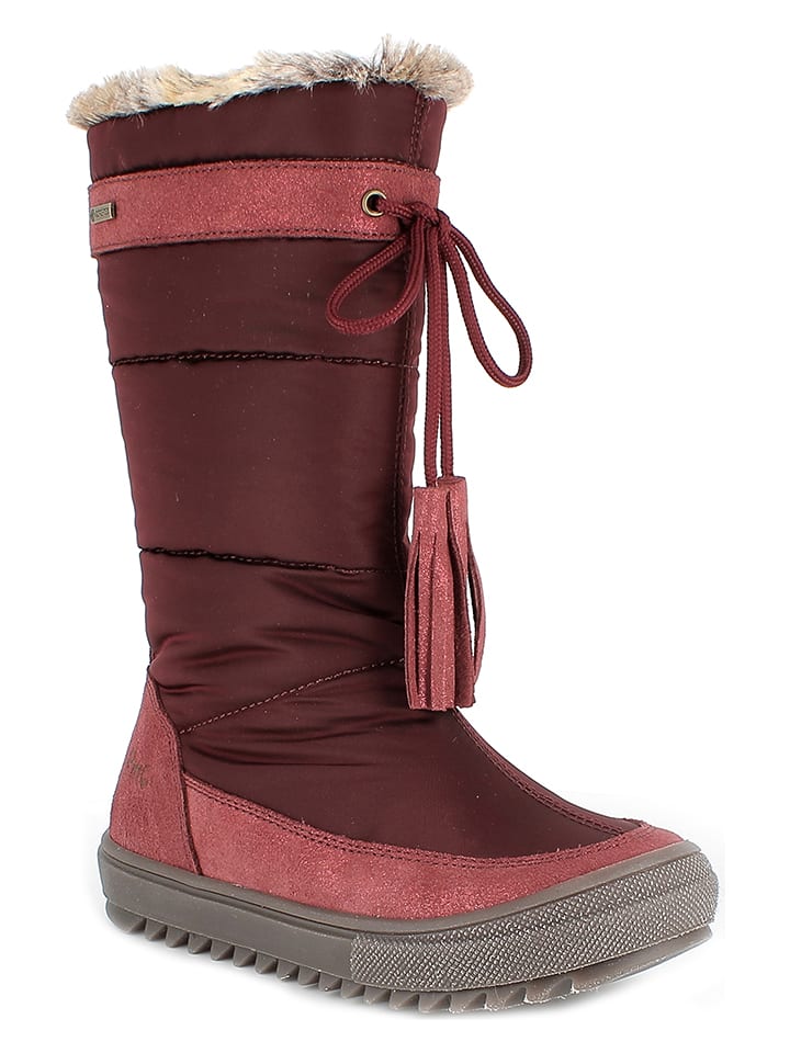 Primigi Skórzane kozaki zimowe w kolorze bordowym rozmiar: 39