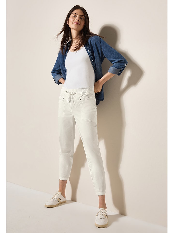 Cecil Spodnie w kolorze kremowym rozmiar: M/L28