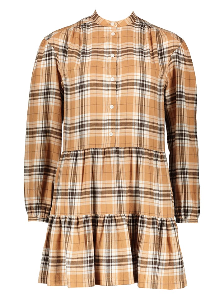 GAP Sukienka w kolorze karmelowo-czarnym rozmiar: L