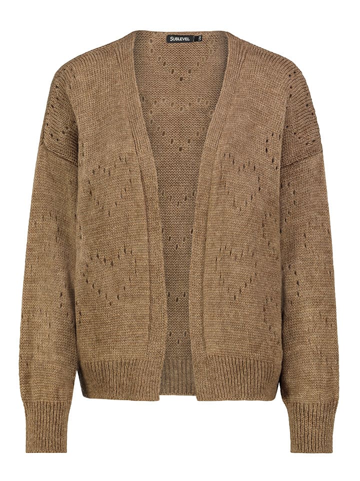 Sublevel Kardigan w kolorze jasnobrązowym rozmiar: L/XL
