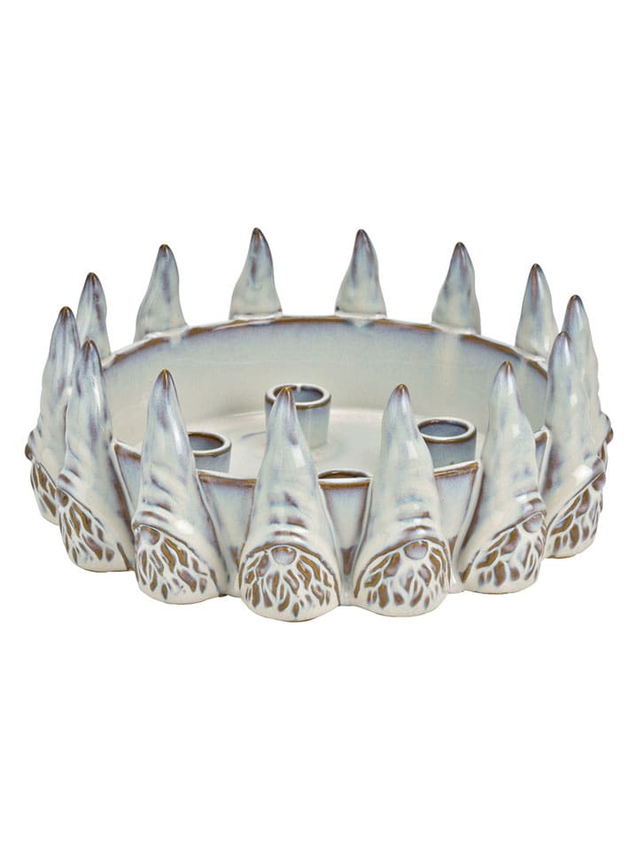 G. Wurm Świecznik w kolorze białym - wys. 10 x Ø 27 cm rozmiar: onesize