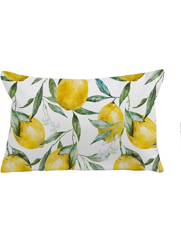 Madre Selva Poduszka ogrodowa "Lemmons" w kolorze żółtym - 45 x 30 cm rozmiar: onesize