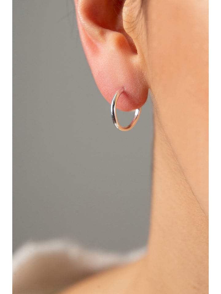 Miu Silver Srebrne kolczyki-kreole rozmiar: onesize