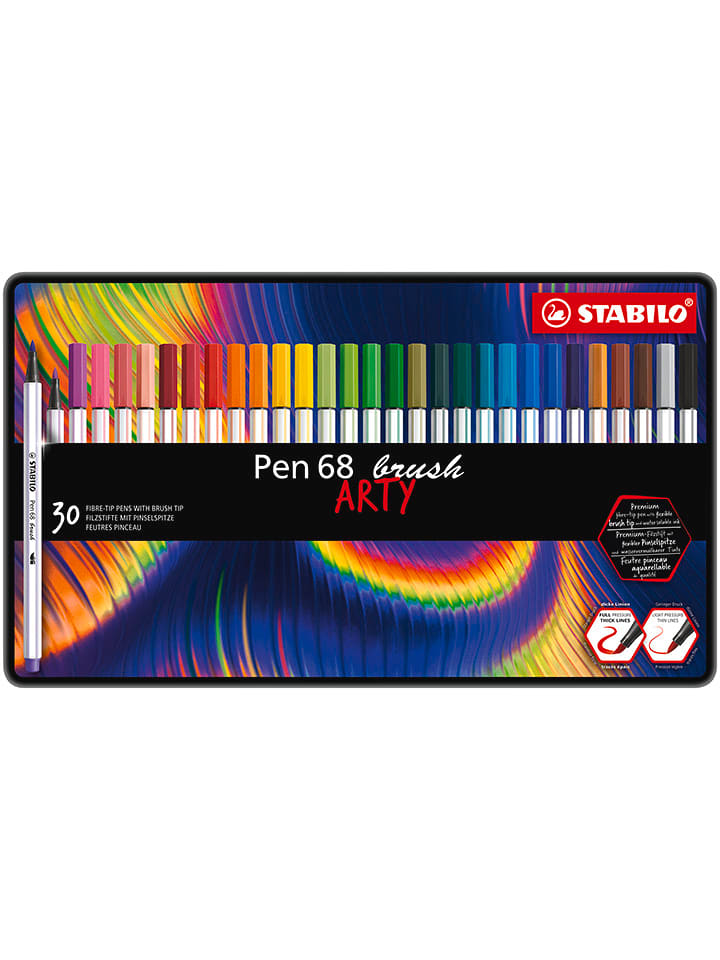 STABILO Mazaki (30 szt.) "Pen 68 brush - ARTY" rozmiar: onesize