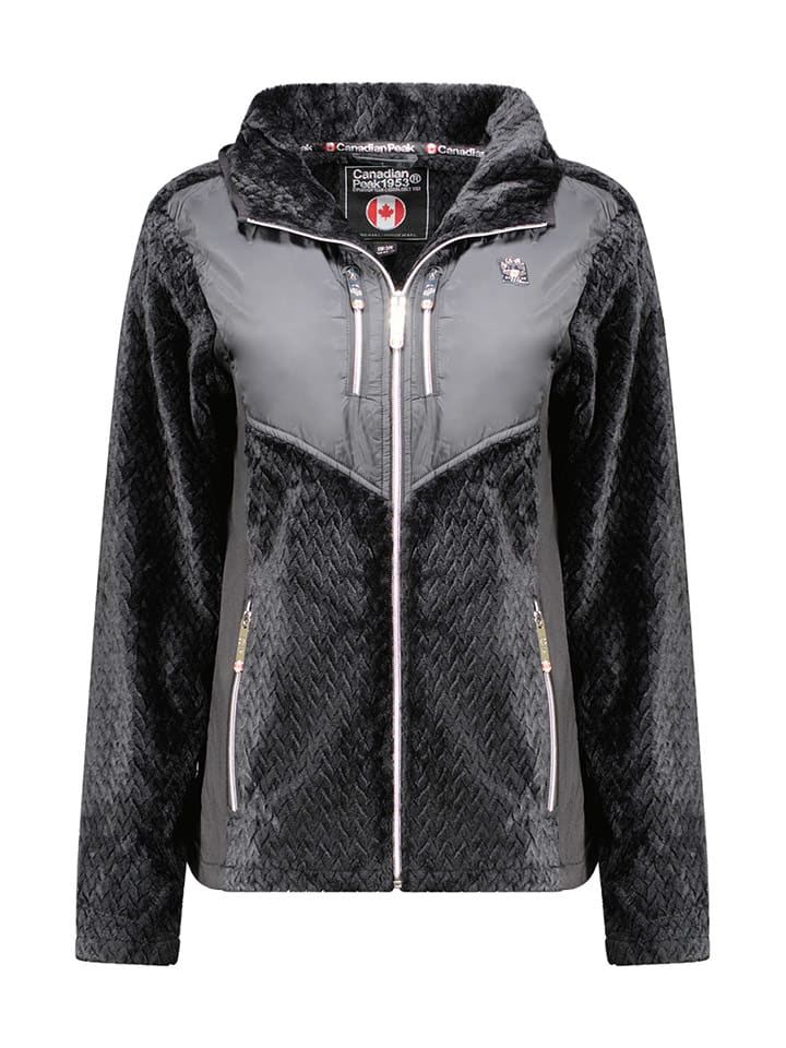 Canadian Peak Kurtka polarowa "Urenaeak" w kolorze czarnym rozmiar: XL