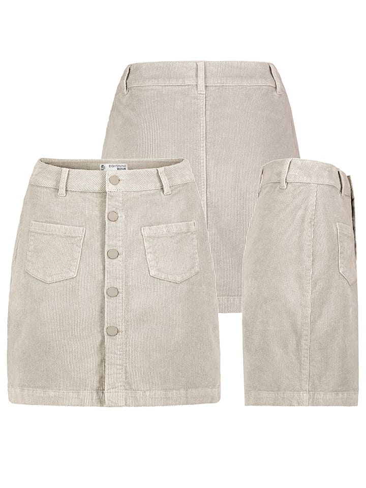 Eight2Nine Spódnica sztruksowa w kolorze kremowym rozmiar: M