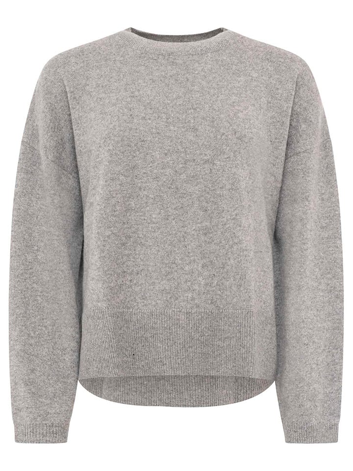 Zwillingsherz Kaszmirowy sweter w kolorze szarym rozmiar: M