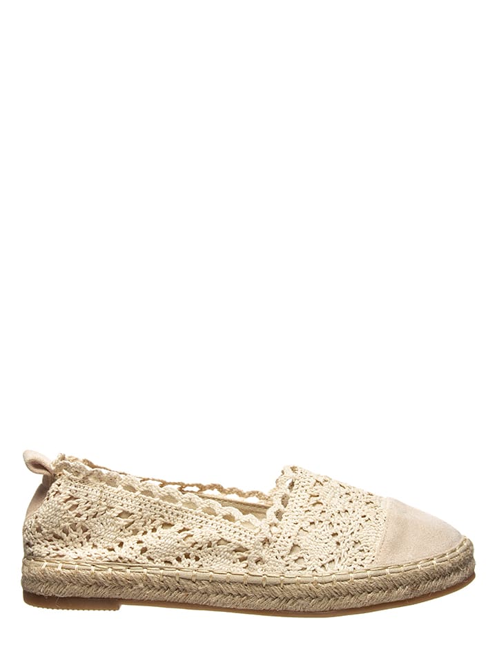 Foreverfolie Espadryle w kolorze beżowym rozmiar: 38