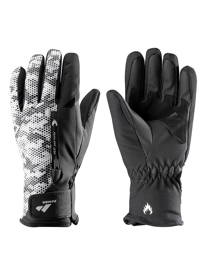 Zanier Rękawice funkcyjne "Serfaus.STX" w kolorze czarno-białym rozmiar: 6,5