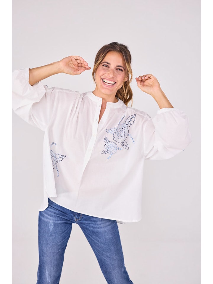 LIEBLINGSSTÜCK Bluzka "Ezri" w kolorze białym rozmiar: S