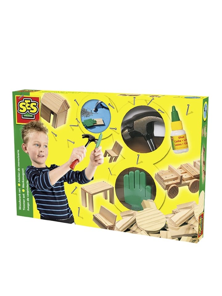SES Drewniany zestaw stolarski - 6+ rozmiar: onesize