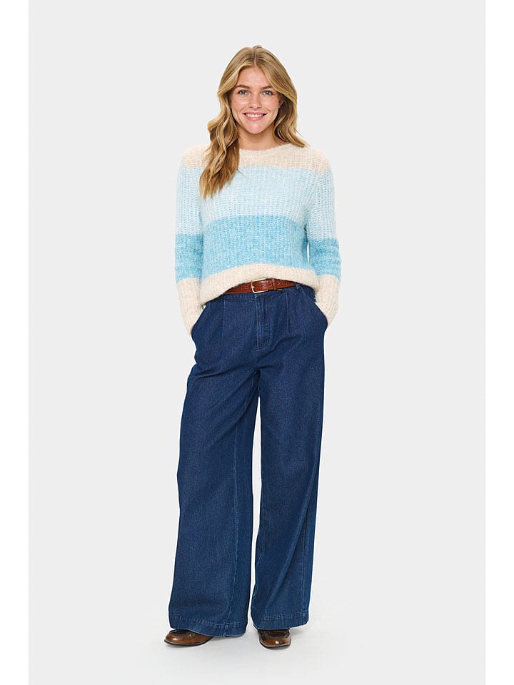 SAINT TROPEZ Sweter w kolorze błękitnym rozmiar: XS