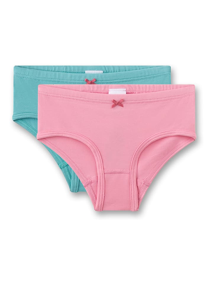 Sanetta Majtki (2 pary) w kolorze błękitnym i jasnoróżowym rozmiar: 128