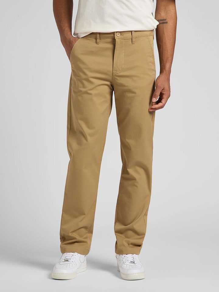 Lee Spodnie chino w kolorze beżowym rozmiar: W31/L32