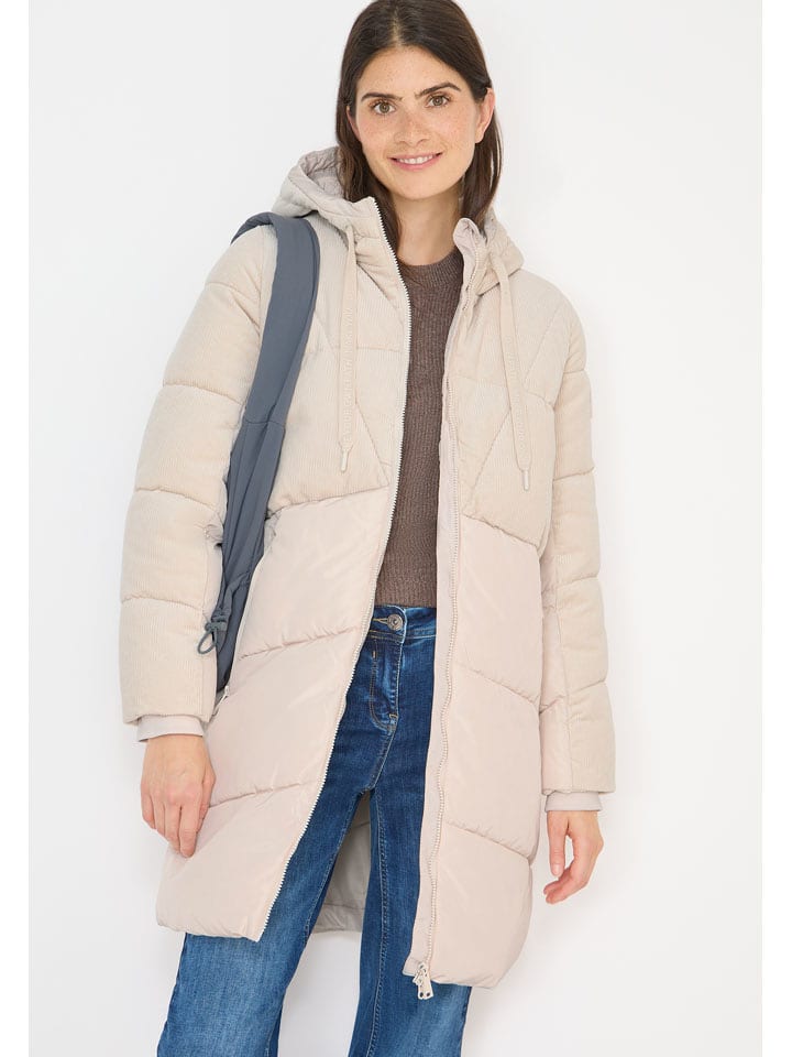 Cecil Płaszcz pikowany w kolorze beżowym rozmiar: XL